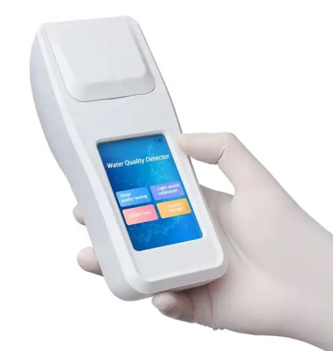 Residual Chlorine Analyzer Tester Swimming Pool Water Quality Analysis with Measuring Range 0.04-15mg/L Touch Screen Detection Time 3 Minutes Test Results Exportable