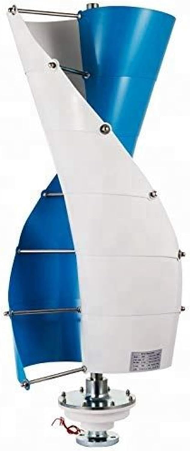 3KW Wind Turbine Generator Kit 12v 24v 48v 96v 120v Vertical Axis Wind Turbine Generator Home Three-Phase Generator Maglev with Controller and Solar Light (Color : 120V)