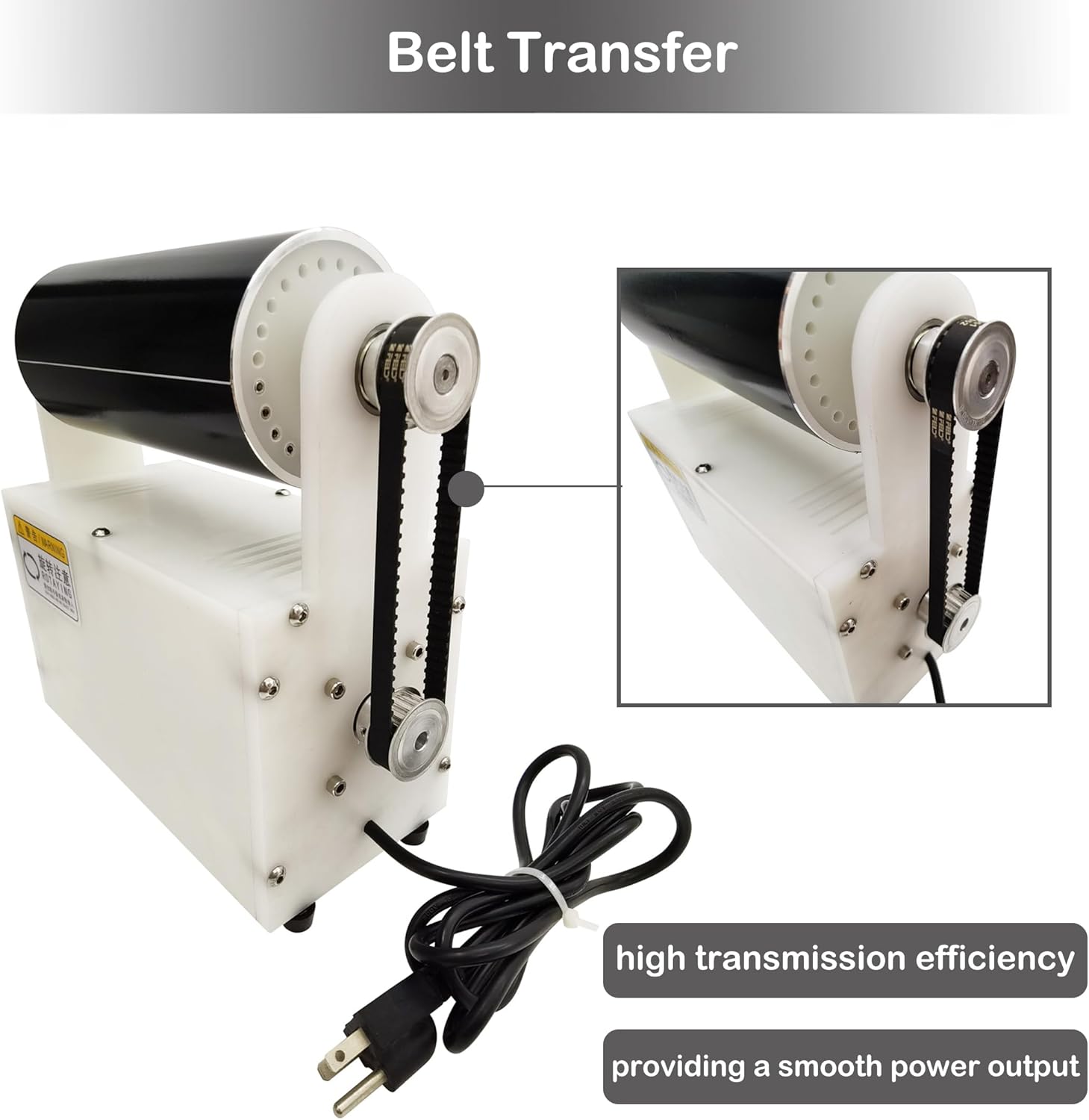 INTSUPERMAI Drum Collector Rotary Drum Electrospinning Collector for Electrostatic Spinning Machine 100-5000rpm, 110V