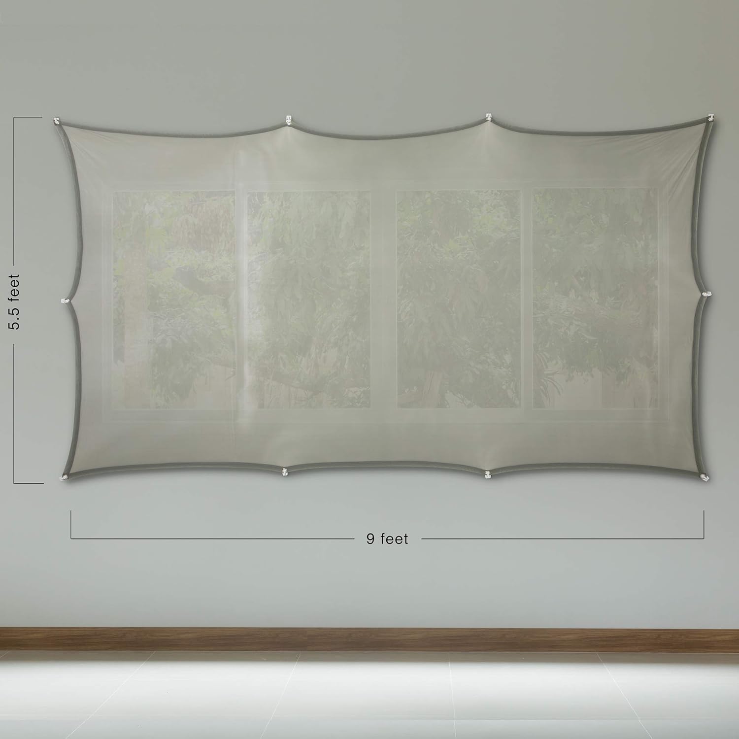 AtmosFX® Spooky Halloween Hollusion Digital Decoration Kit Includes 8 AtmosFX® Video Effects for Halloween Plus 5.5' x 9' Holographic Projection Screen