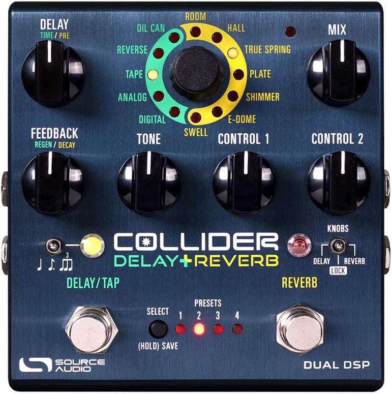 Source Audio Collider Stereo Delay+Reverb Pedal