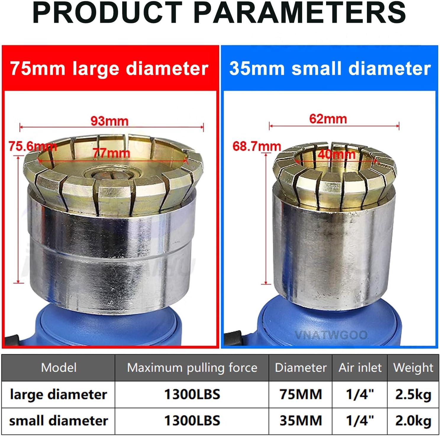 Pneumatic Sealing Machine for Iron Drum Cover, Oil Drum Cover Crimping Tool 35/70mm Sealing Barrel Crimper Sealer (40MM)