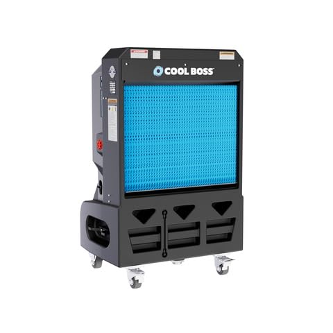 BendPak Coolbreeze Xtreme Evaporative Cooler – 2,715 CFM with 15-Gallon Tank, 3-Speed Fan & Auto-Swing Louvers – Cools 850 Sq Ft – Indoor/Outdoor for Patio, Garage & Commercial Spaces