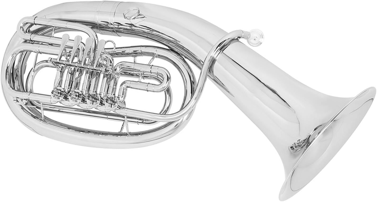 Nickel Plated Euphonium Silver Bb Key Four Flat Instrument Euphonium All-brass Instrument