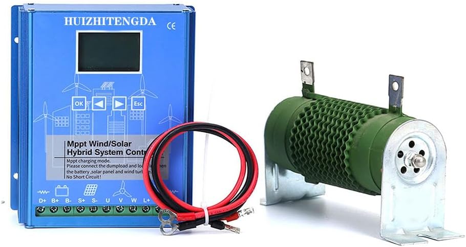 48v,HUIZHITENGDA 12000W Wind Solar Hybrid System MPPT Charge Controlle+Solar Charge Controller MPPT Boost Charge Regulator 12V 24V 48V for Lifepo4 Lithium for Turbine