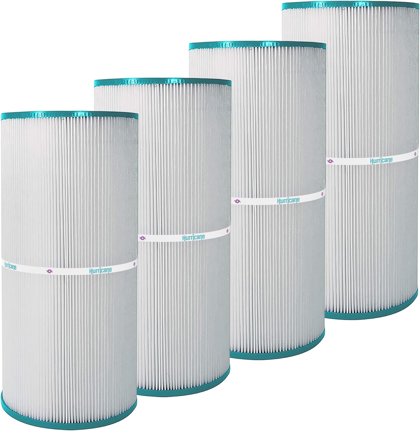 Hurricane Filters HFLIME14-01 4 Pack Advanced Spa Filter Cartridge - Replacement for Filbur FC-3921, Limelight Hot Tub, 2018+ Pulse, Flash, Flair, Prism & Beam, Limelight Watkins