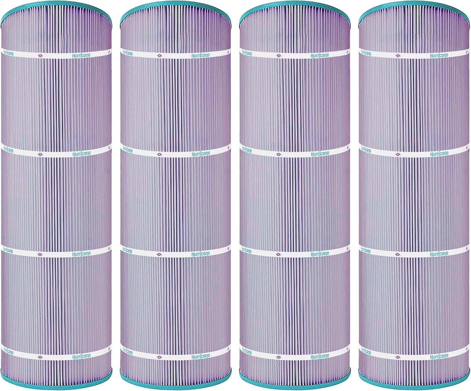 Hurricane Filters 4 Pack HF8413-01P Platinum Purple Pool Filter Cartridge - Replacement for PWWPC125B, Unicel C-8413, Filbur FC-2575, Waterway Proclear 125, Sta Rite Posi Clear PXC-125