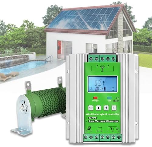 12000W Wind Solar Hybrid Charge Controller - MPPT 12V/24V/48V for Wind Turbines & Solar Panels, Efficient Off-Grid Power Solution with Dump Load Function