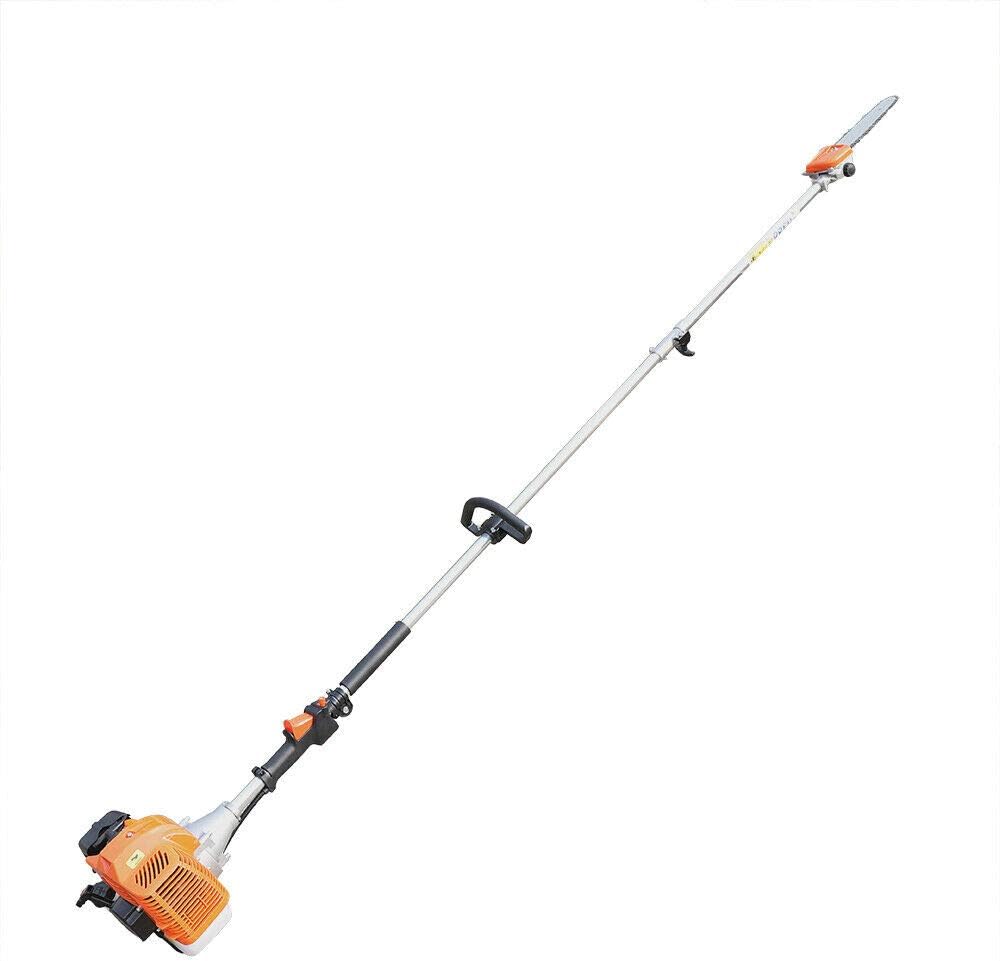 Gas Pole Saw Cordless Gas Pole Chainsaw Long Reach Chainsaw 52CC 2 Stroke Gas Tree Trimmer Powerful Pruner for Tree Trimming and Garden Landscaping