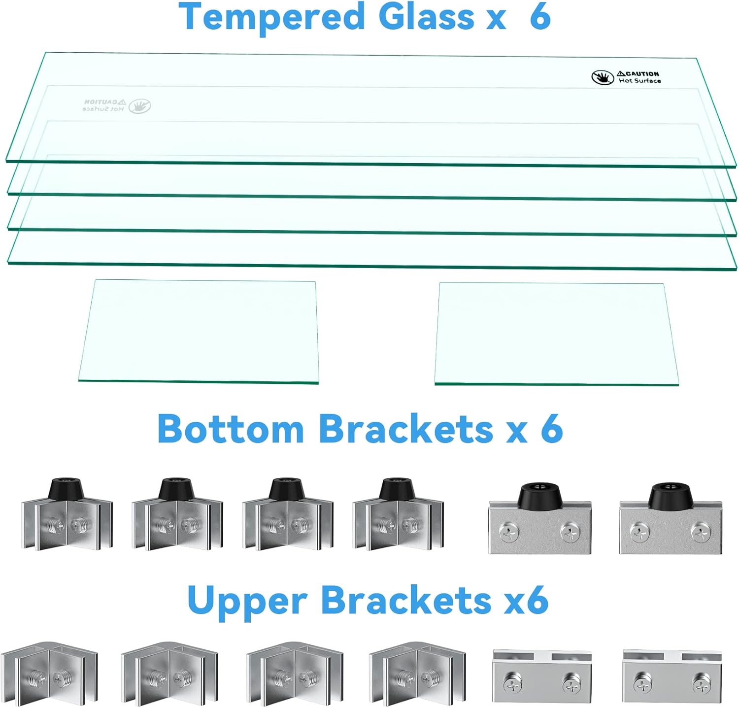Skyflame Fire Pit Table Glass Wind Guard - 54
