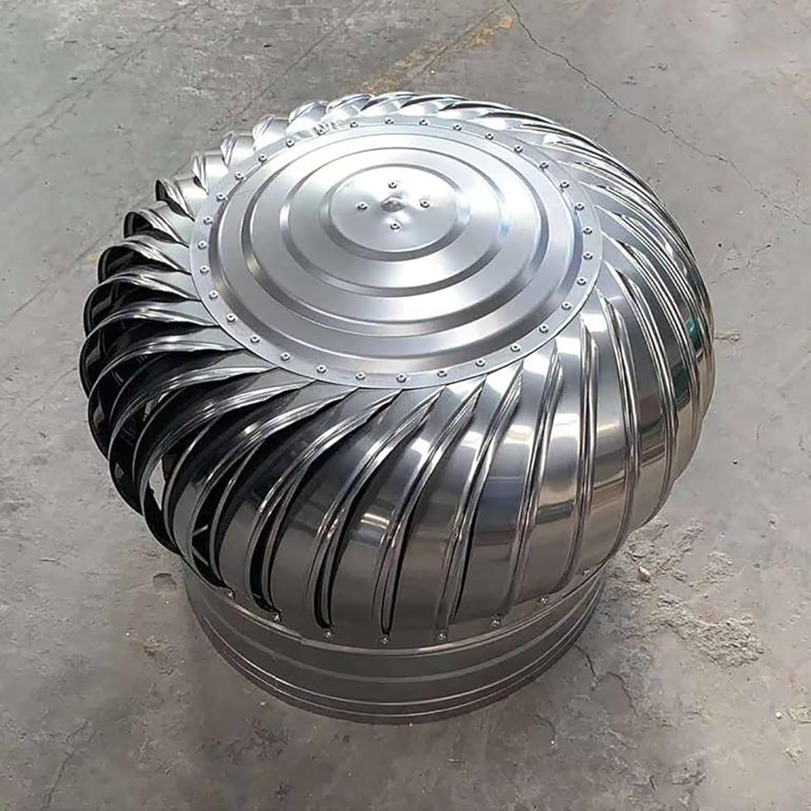 Non Power Roof ntilator, 304 Stainless Steel Chimney Exhaust nt Rotating Cor, Roof Wind Turbines Cap nt, Roof ntilating Fan, Unpowered Rotation, for Houses Factory Attic Farm