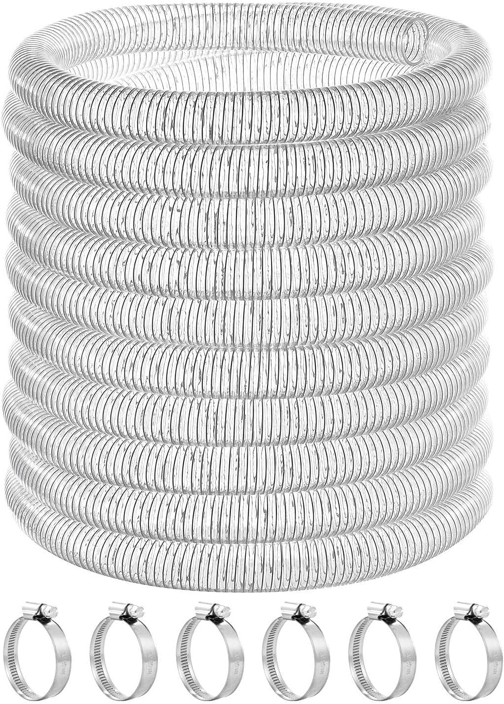 PVC Spiral Steel Wire Reinforced Tubing 1-1/2