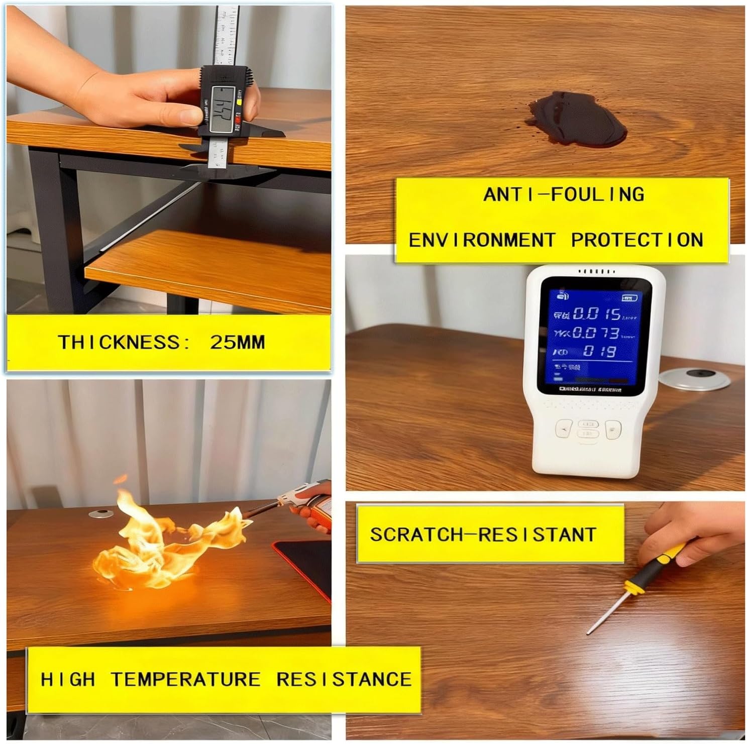 Music Studio Desk Workstation with Keyboard Tray, Office Computer Table with Organized Wiring/Keyboard Shelf Workbench Electronic Piano Midi Production Recording Studio(Walnut Wood+Black Shelf,62in)
