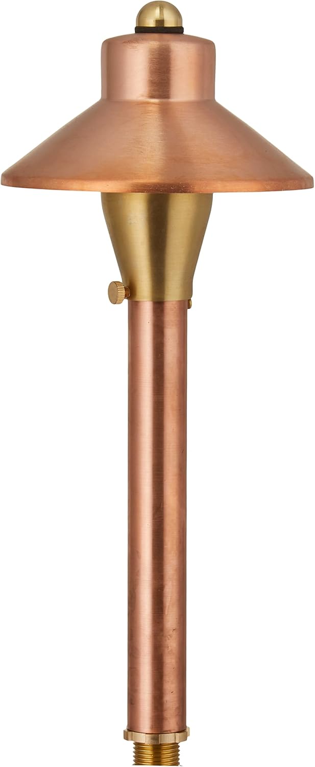 VOLT Flat Hat 12V Copper Mini Path Light (5