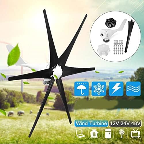 10000W Vertical Wind Turbine 220V, Low Wind Start, 12V-220V Windmill Generator, Permanent Magnet, Efficient Household Power Solution (Black)