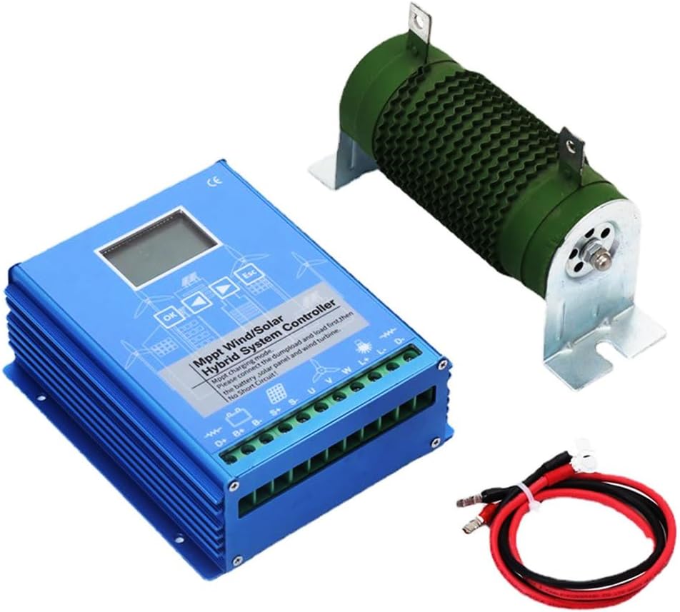 24V,HYZHANHONG 3000W Double MPPT Wind Energy Hybrid System Charge Solar Controller 12V 24V 48V Auto Regulator Home Use Windmill Generator