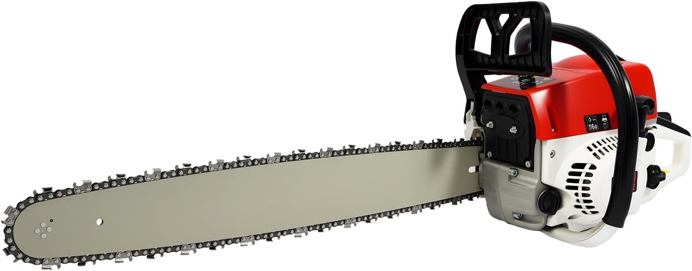 22'' Gas Chainsaw, 2 Stroke 55cc Gasoline Powered Chain Saw Engine Wood Cutting, Gas Power Chain Saw,Commercial-Grade Chainsaw For Loggers Cutting Wood Outdoor Garden Farm Home