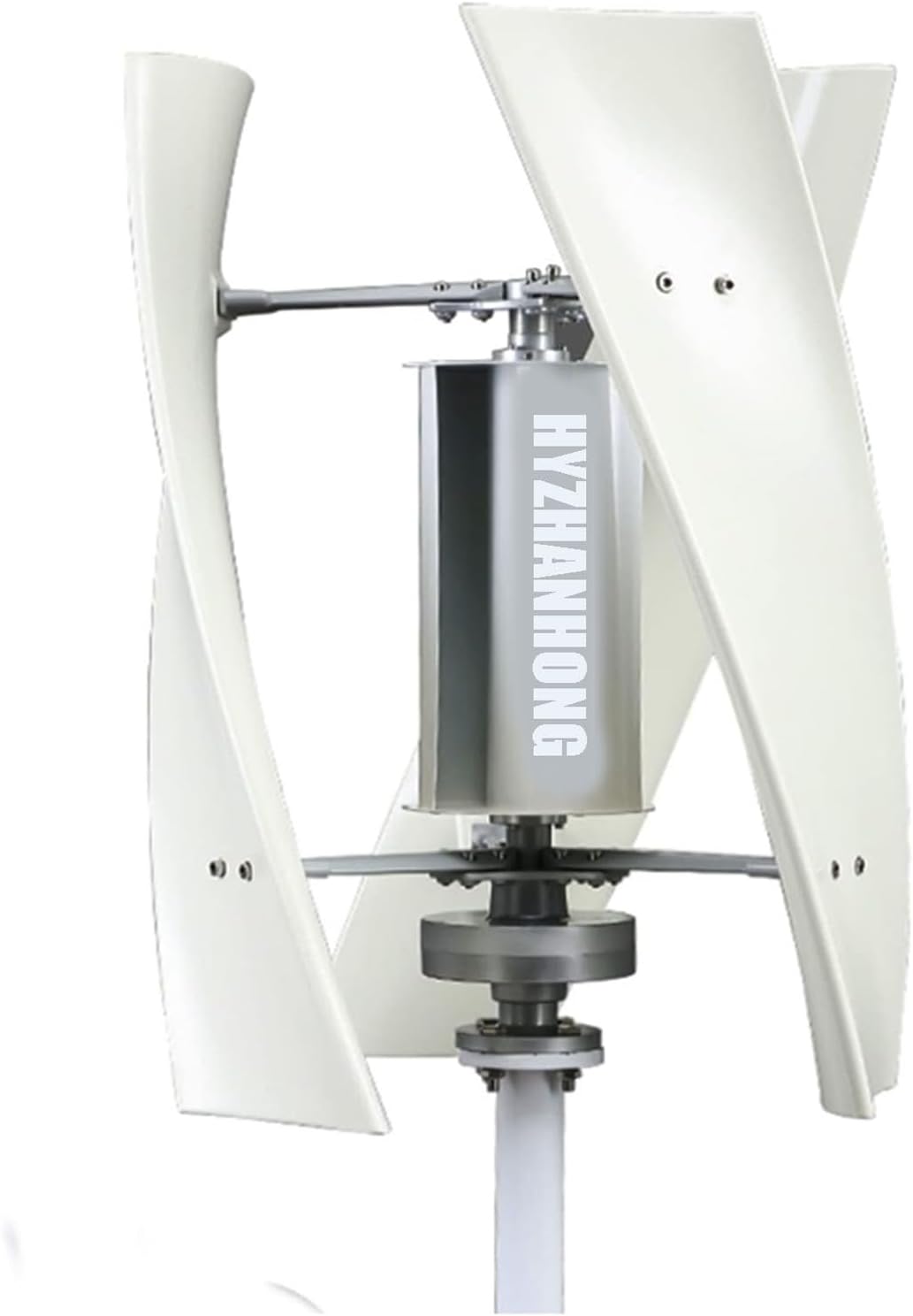 12v, 12000W 3 BladeNo Noise Vertical Axis Wind Turbine Generator, 220V 12V 24V 48V Magnetic Levitation Wind Turbine with MPPT Controller for Home Street Lighting(White)