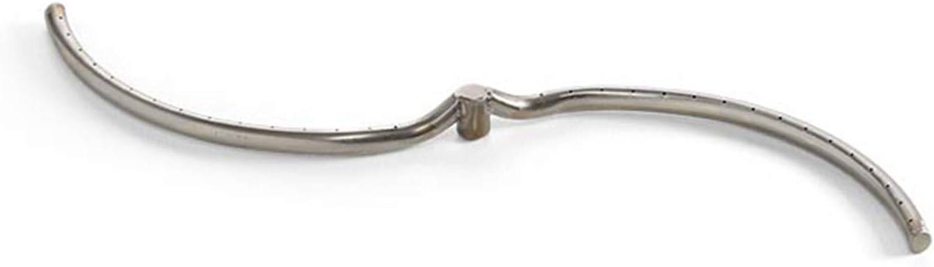 Hearth Products Controls (HPC) S-Fire Stainless Steel Fire Pit Burner, 30x8-Inch, Natural Gas