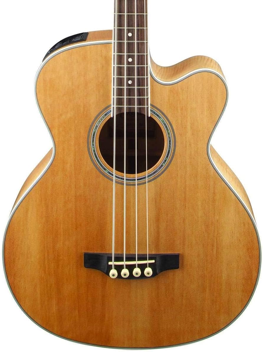 Takamine G Series GB72CE-NAT Jumbo Acoustic Electric Bass Guitar, Natural