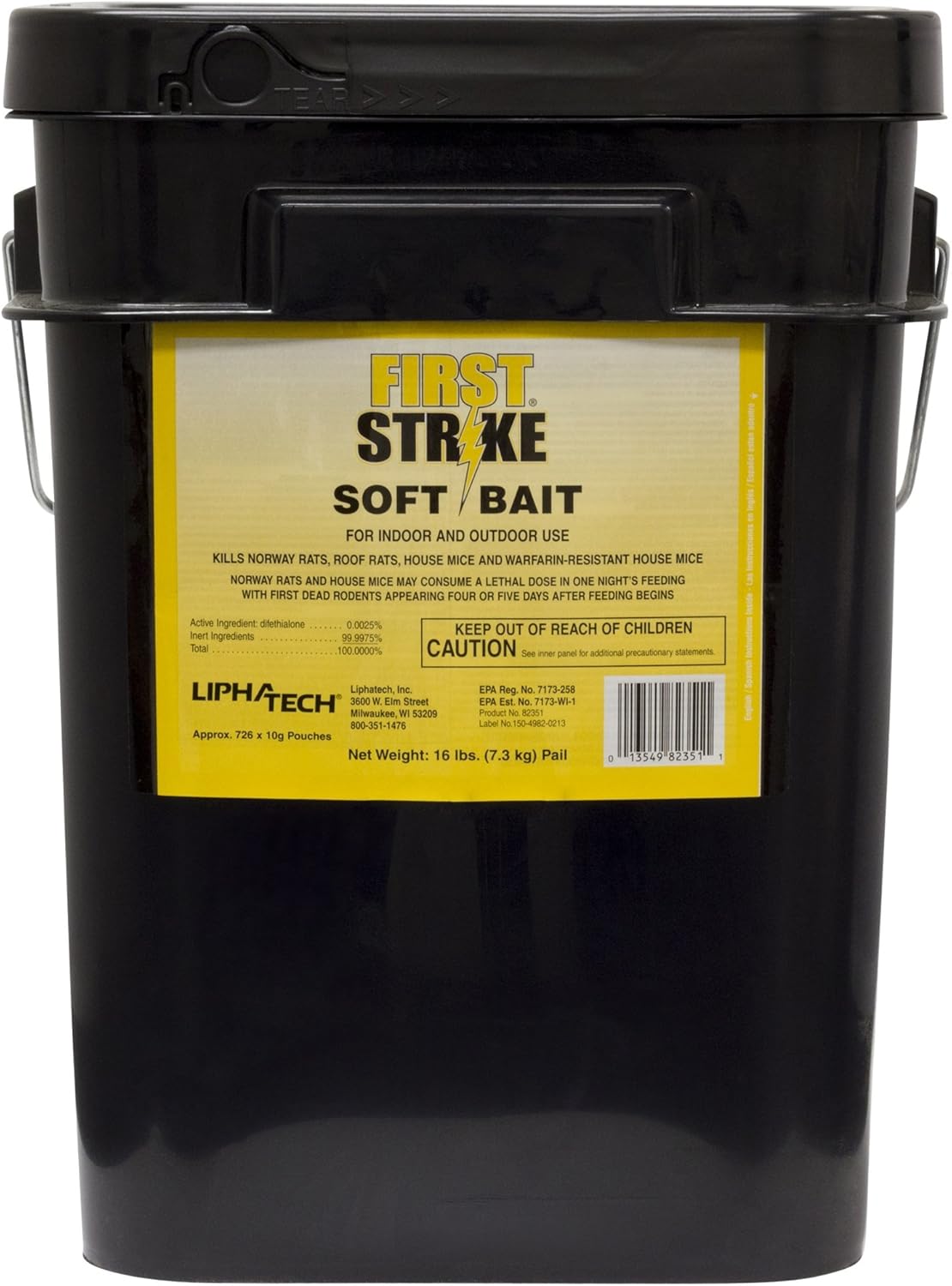 First Strike Soft Bait Rodenticide 16 lb Bucket