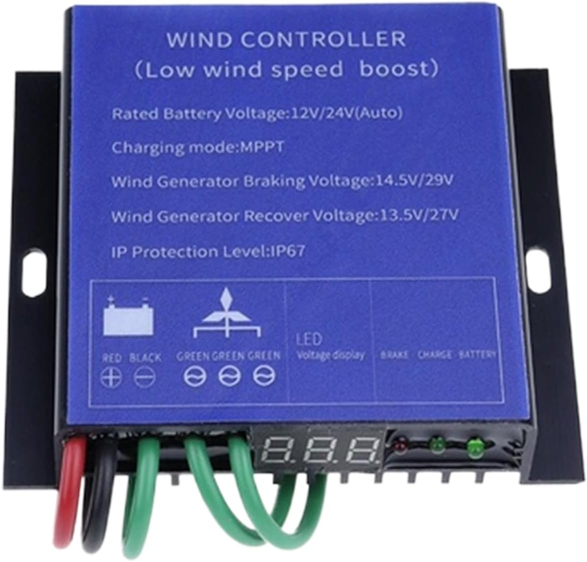 16000W Wind Turbine Charge Controller 12V 24V AUTO 48V IP67 Water Proof Regulator for 100W-16000W Small Windmill Generator
