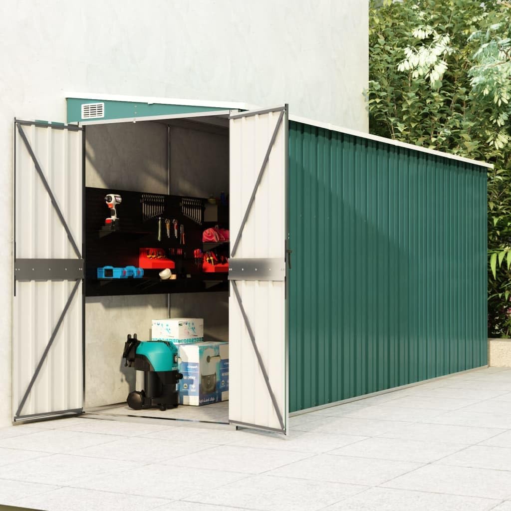 Wall-Mounted Garden Shed Green 46.5