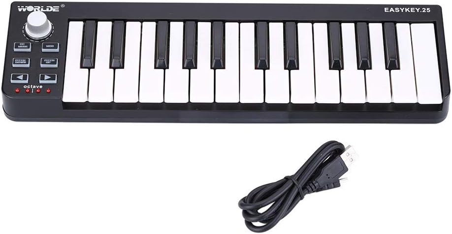 Worlde Easykey.25 Portable Keyboard Mini 25-Key USB MIDI Controller