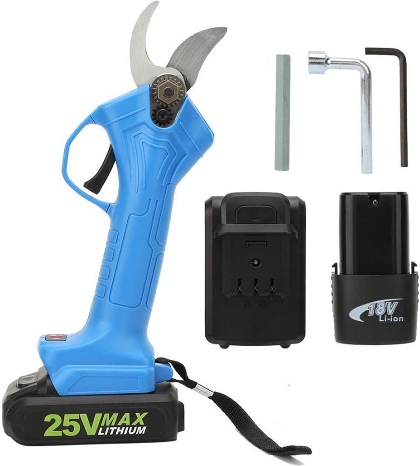 Professional Electric Pruning Shears 25V 100W Li-Ion Battery Cordless Branch, Cutter Fruit Tree Pruning Shears 110-220V Household Garden Tool