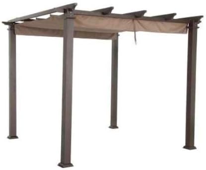 Garden Winds Custom Fit Replacement Canopy Top Cover Compatible with The Hampton Bay GFM00467F Pergola - Classic Sand Beige, 350