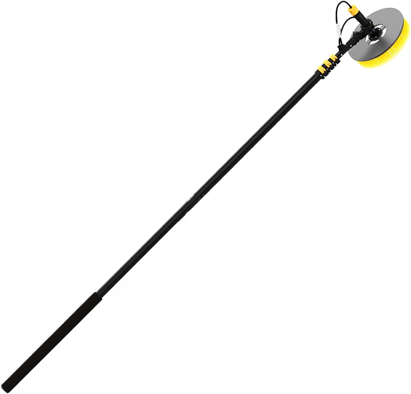 Cleaning Brush Electric Pool Cleaning Brush W/Adjustable Brush Head, Extendable Window Cleaning Pole Cleaner Kit, Photovoltaic & Solar Panel Cleaning Tool,5.5M / 18Ft