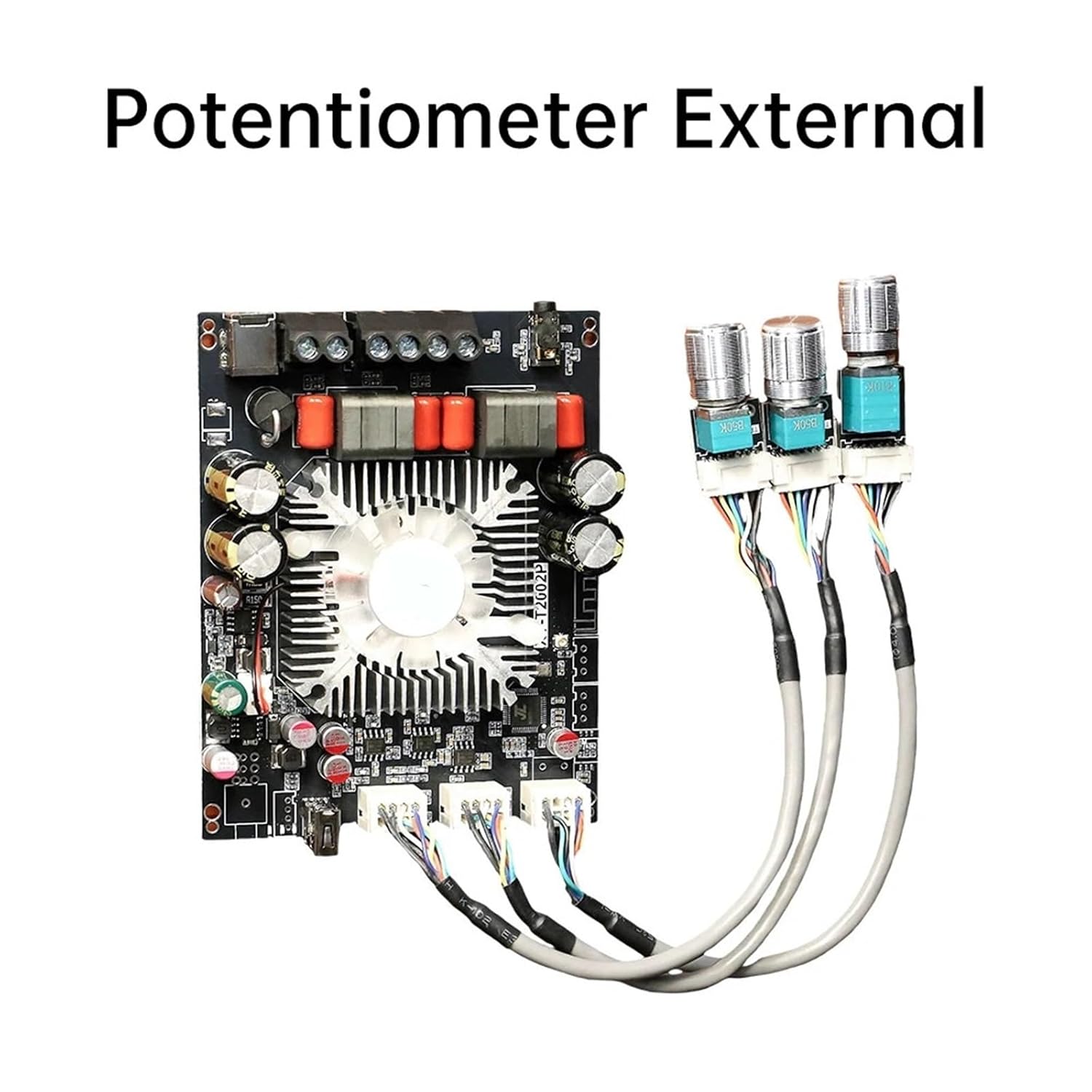 XY-T2002P Digital Sound Amplifier Module 200W*2 Audio Power Amplifiers Module TPA3223 T2002P AMP AUX(Type C)