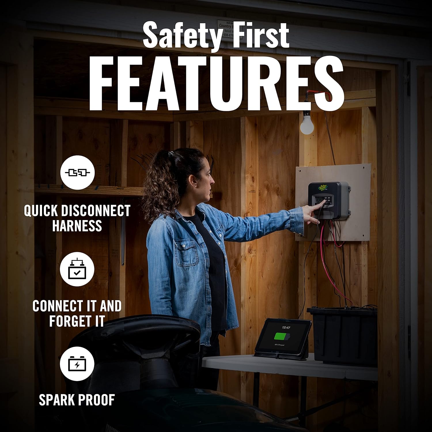 Battery Tender 30 AMP MPPT Solar Charge Controller with LCD Screen for use with 12 Volt/24 Volt Lead Acid, AGM, Gel, and 12 Volt Lithium Batteries