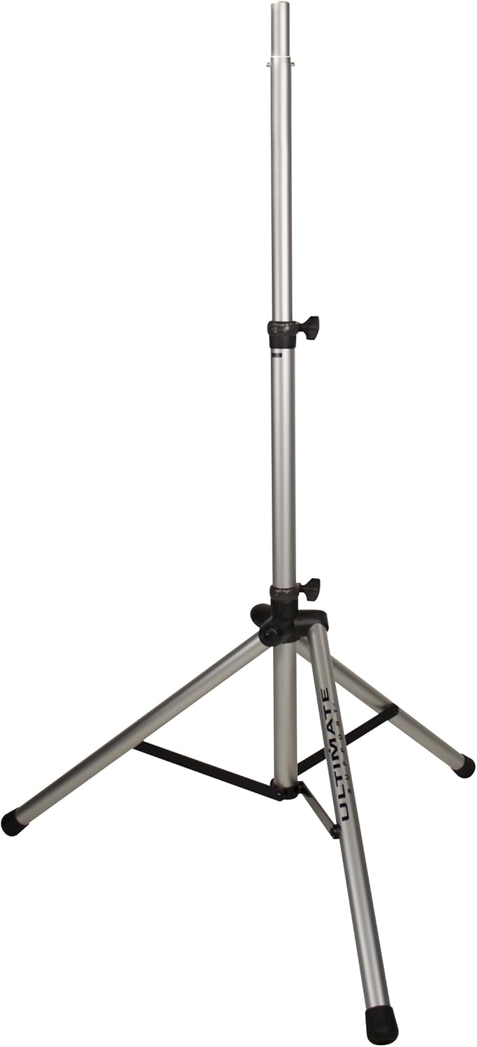 Ultimate Support TS-80S Original Series Aluminum Tripod Speaker Stand w/Integrated Speaker Adapter - Silver