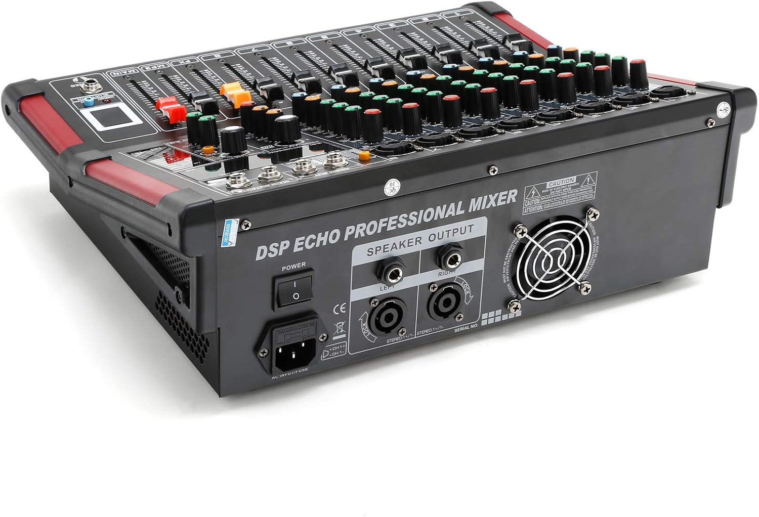 TC-Home 8 Channel Powered Mixer Professional Mixing Amplifier 16DSP TRS USB Bluetooth Home Recording