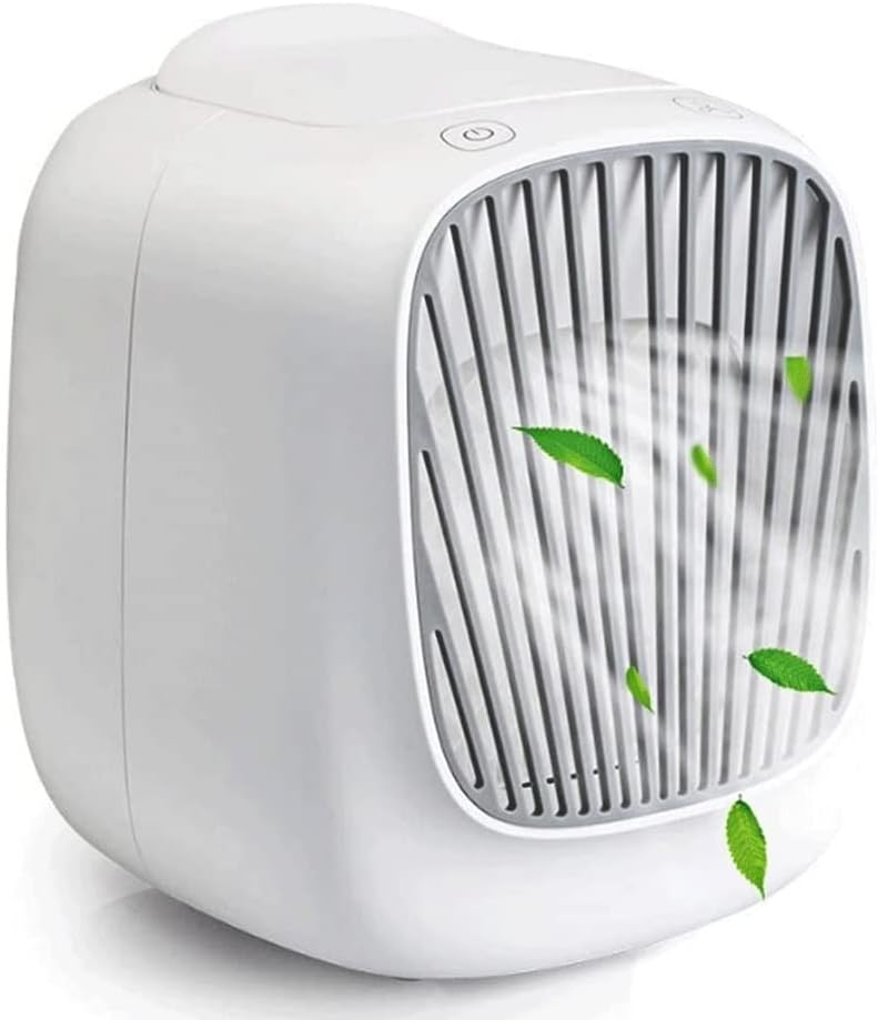 Portable Air Conditioner Fan, USB Personal Mini Evaporative Air Cooler with 3 Speeds, Quiet Air Cooler Fan, for Home Office Hiking