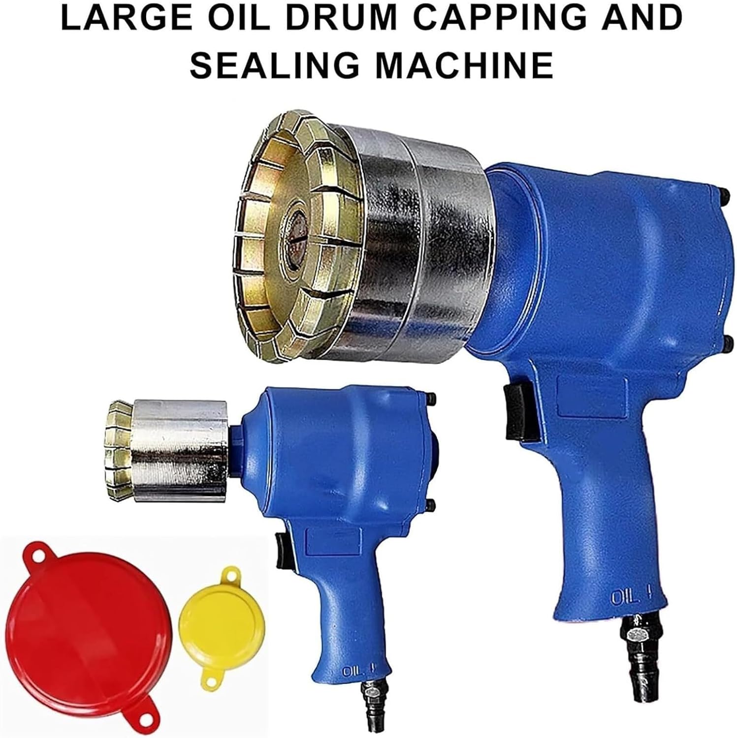 Pneumatic Crimping Tool, Handheld Drum Cap Sealer with Adjustable Tightness, Max Pulling Force 1300lbs, Manual Sealing Machine for Oil Barrels