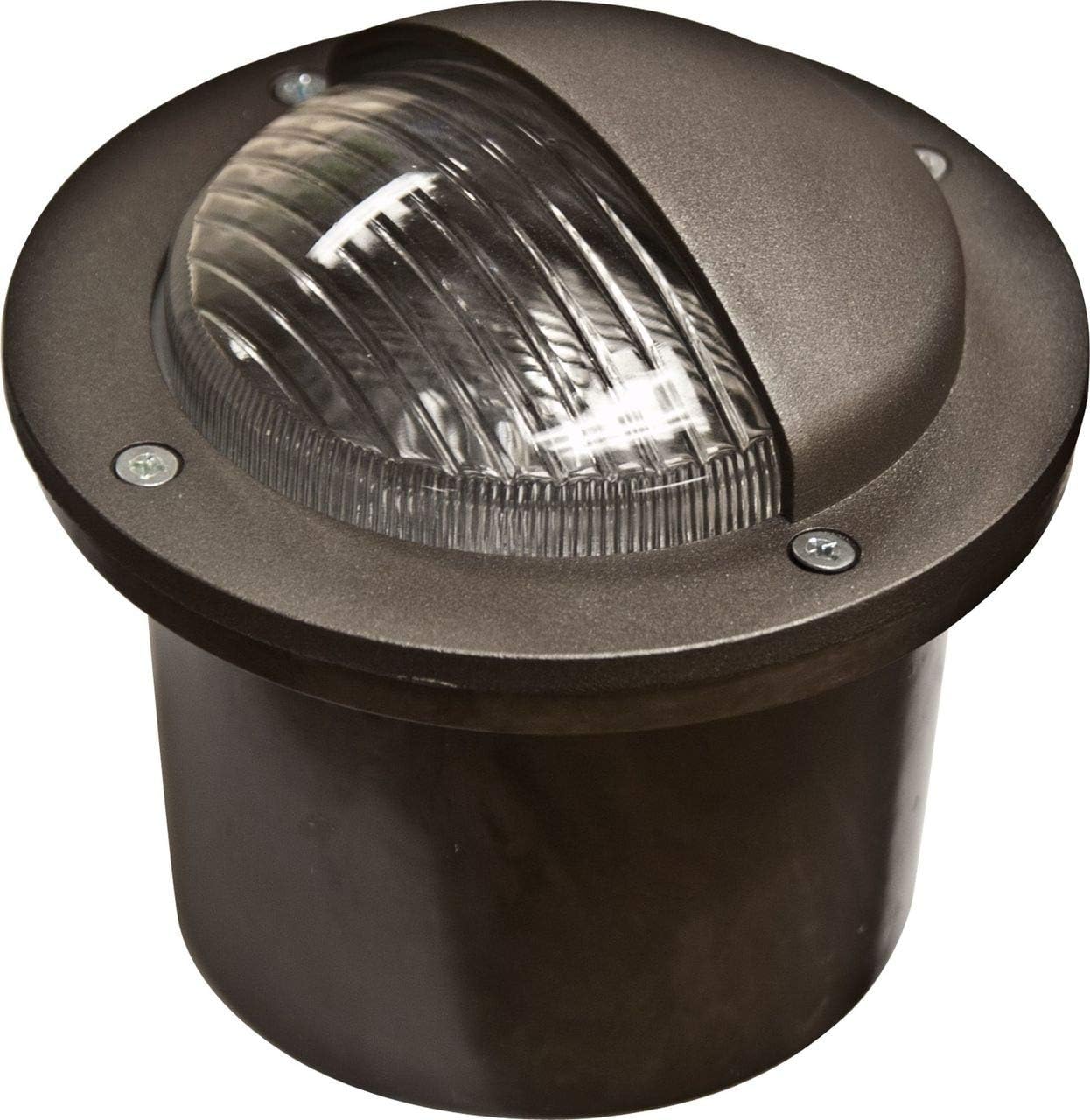 Dabmar Lighting FG326-BZ Fiberglass Eye Lid Convex P.C. Lens Well Light, Bronze Finish
