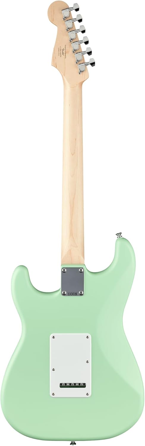 Fender Squier Stratocaster Electric Guitar - Surf Green Bundle with Fender Frontman 10G Amplifier, Gig Bag, Cable, Strap, Picks, and Austin Bazaar Instructional Video