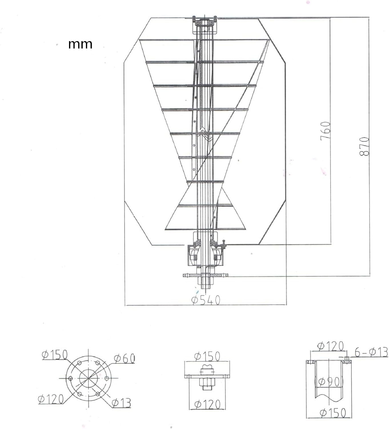 5000W Vertical Axis Household Wind Turbine Kit with Controller 12V/24V Aluminum Case Pure Copper Wind Turbine Breeze Start
