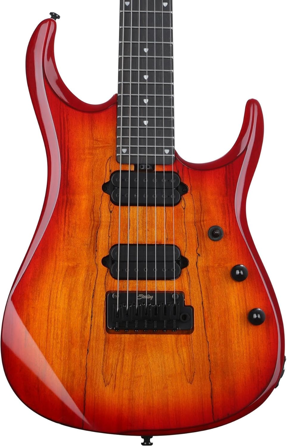 John Petrucci JP157D Spalted Maple in Blood Orange Burst