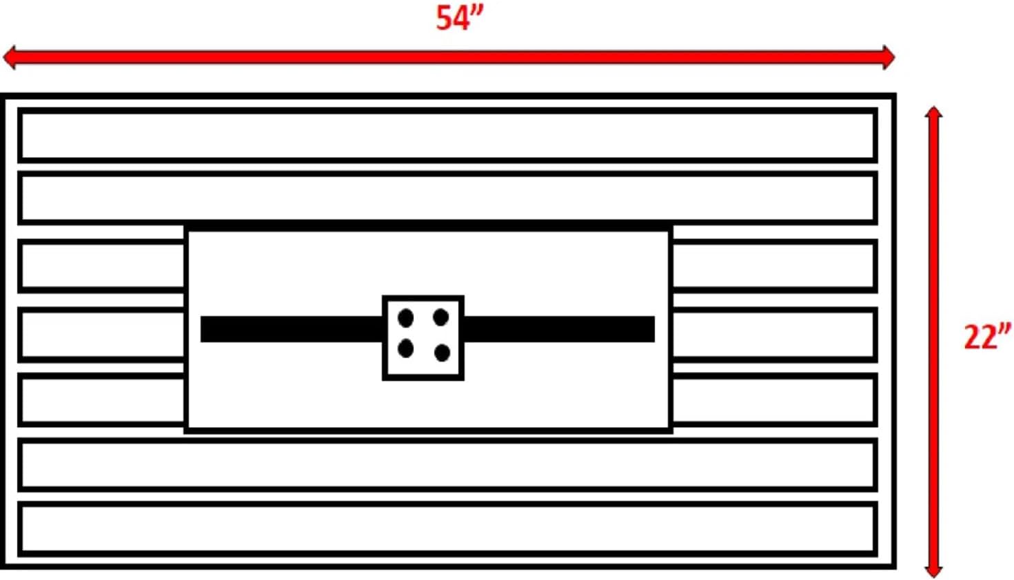 42 inch Rectangular Propane Natural Gas Fire Pit Table, 50,000 BTU Dual Fuel Outdoor Firepit with Lid & Cover, Modern Steel Design for Patio, Deck, Backyard (Black)​
