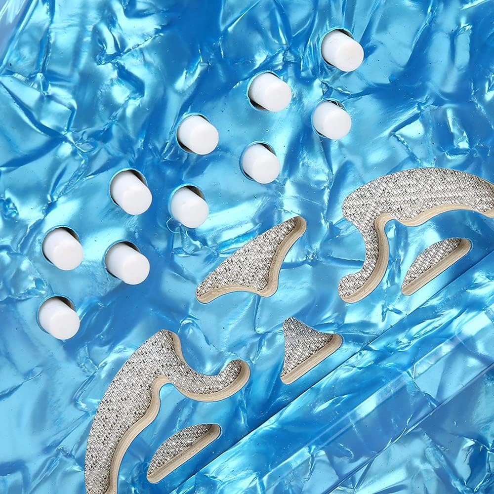 20-Button Concertina Accordion, Solid Wood Concertina With Carrying Bag And Adjustable Hand Strap, For Kids Adults Beginner Daily Practice Stage Performance