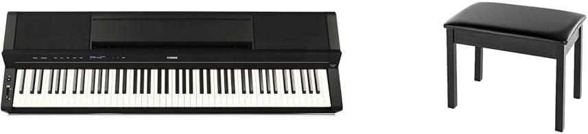 Yamaha PS500 88-Key Digital Piano Bundle with BB1 Padded Wooden Piano Bench