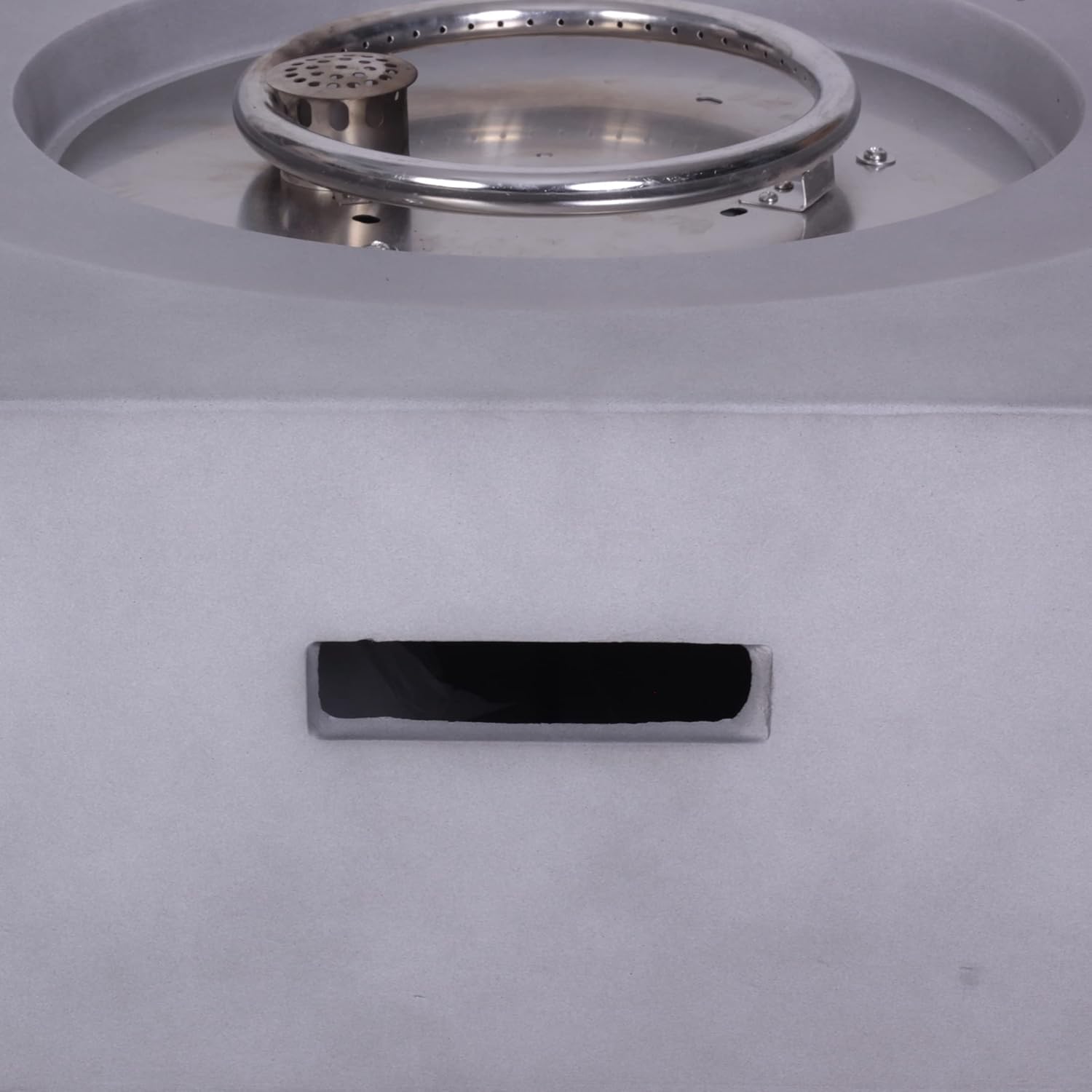 40,000BTU Exterior Faux Stone Propane Fire Pit for Outdoor Garden Backyard with Water Proof Cover and Lava Rock