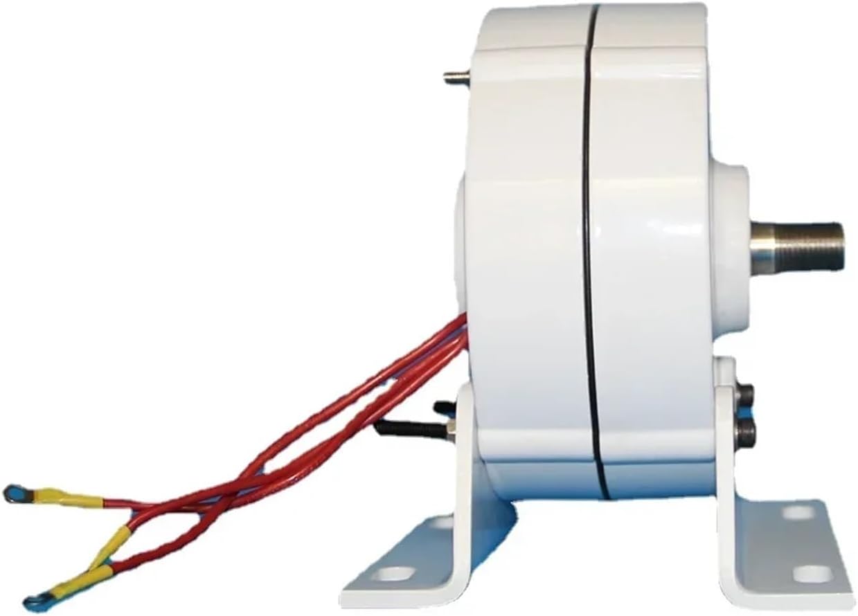 500W 12V 24V Gearless Permanent Magnet Generator for Wind Turbines and Water Turbines Low Speed Power Generator Industrial Energy(with Base,24V)