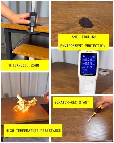 Multi-Tier Music Production Desk, Computer Workstation with MIDI Keyboard Shelf, Stylish Wood & Black Metal Frame for Home Studio, Brown Finish