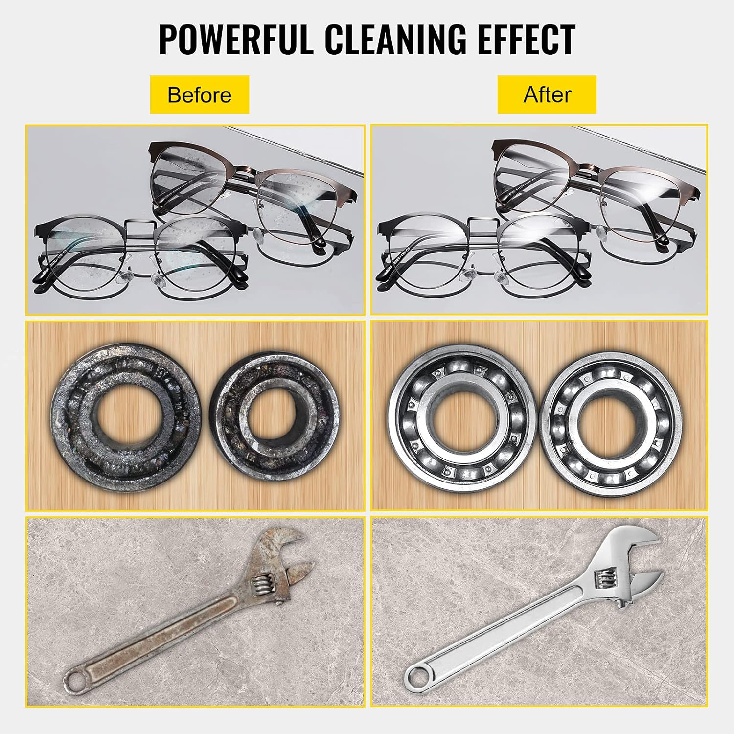 VEVOR 15L Sonic Cleaning, 40kHz Professional Cleaning Machine with Digital Timer & Heater, 110V - Ideal for Wrenches, Screwdrivers, and Industrial Parts Cleaning, FCC/CE/RoHS Certified