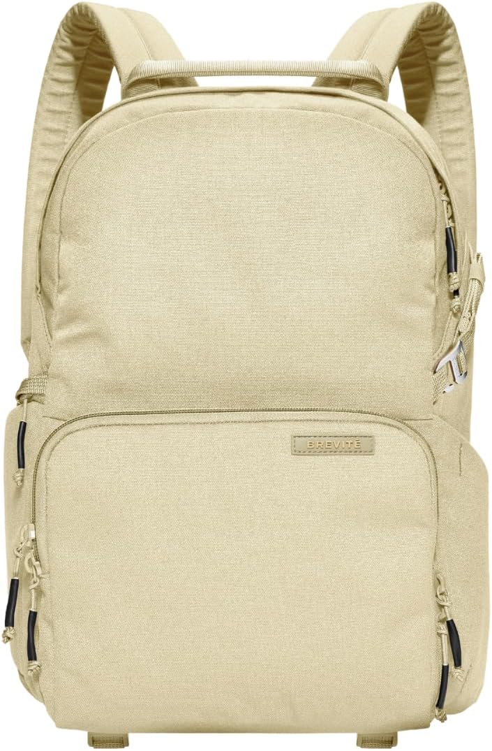 BREVITE - The Jumper - Compact Camera Backpacks for Photographers - A Minimalist & Travel-friendly Photography Backpack Compatible With Both Laptop & DSLR Accessories 18L (Boulder Tan)