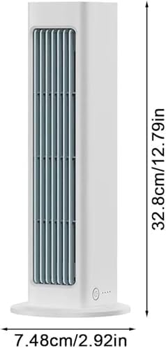 Portable Wireless Air Conditioner Fan, No Drilling Wall Mounted Cooling Fan, 3 Speed Air Cooler for Bedroom, Office, Home, Car with Instant 10s Cooling(Blue,Blue)